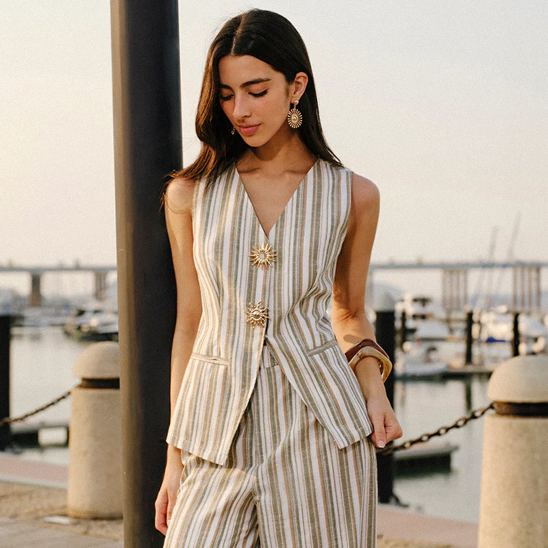 Bohe Floral Embroidered Cotton Olive Green Shirt