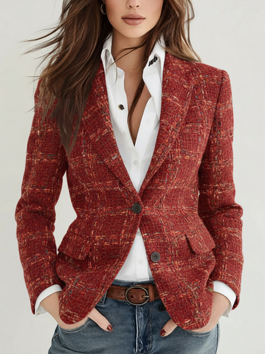 Vintage Plaid Blazer