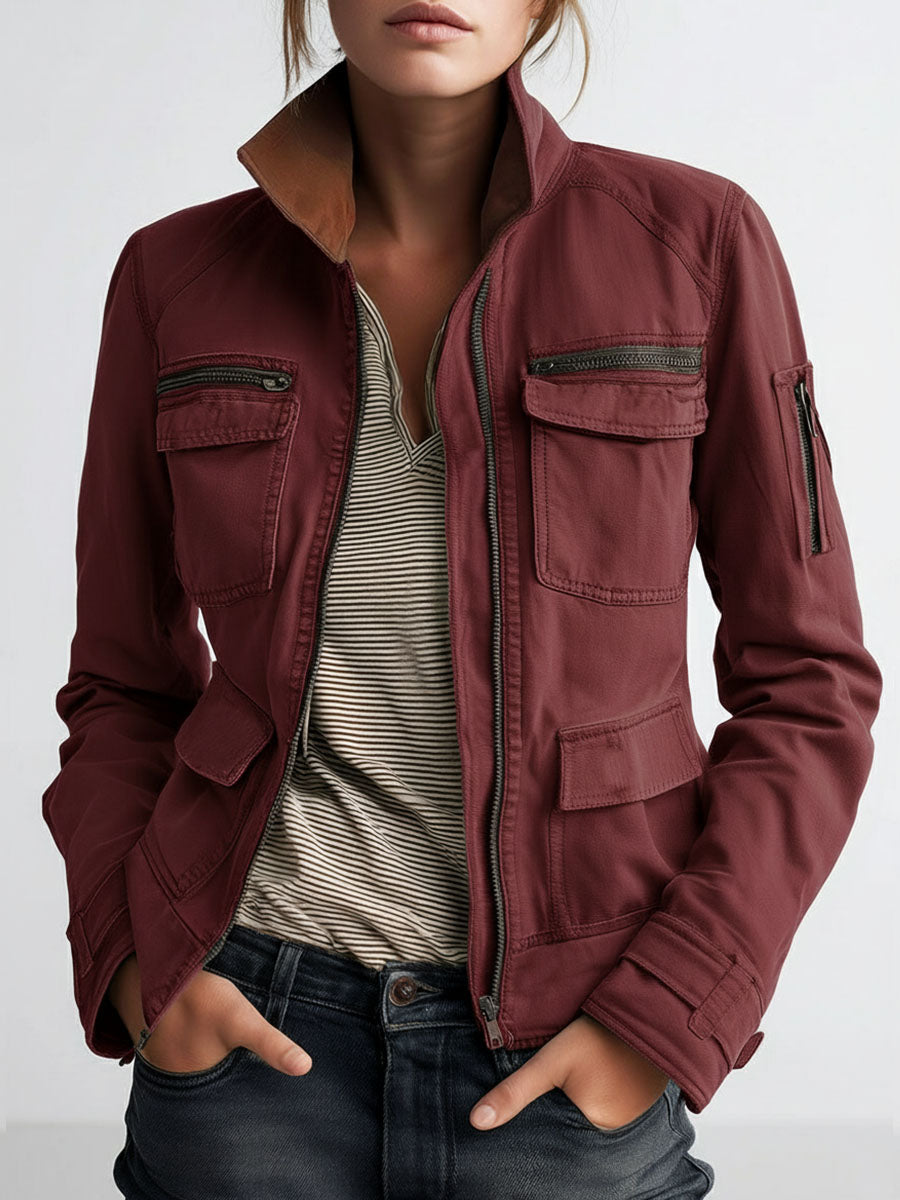 Outerdoor Utility Pocket Olive Green Cargo Jacket