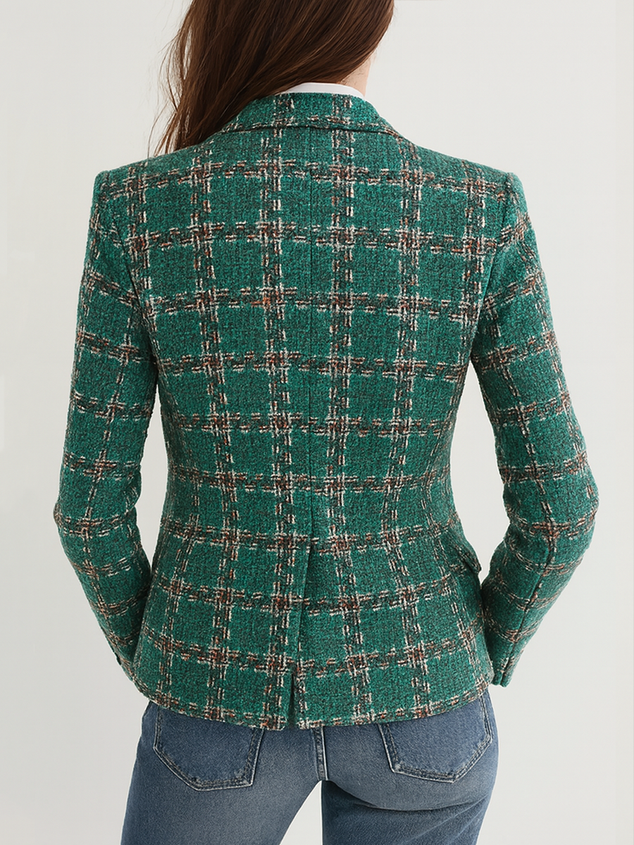 Vintage Plaid Blazer