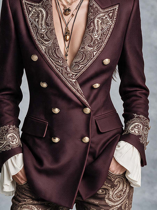 Bohemian-style Paisley Blazer