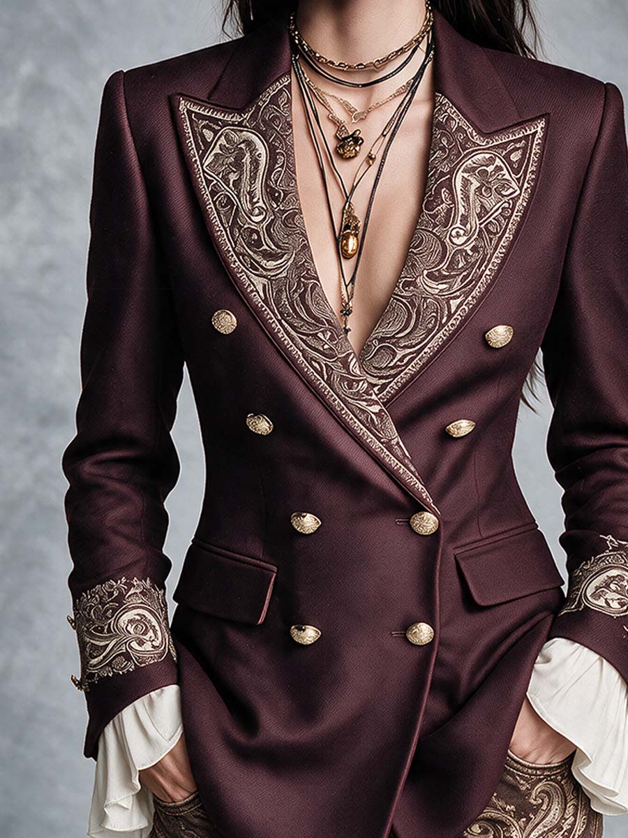 Bohemian-style Paisley Blazer