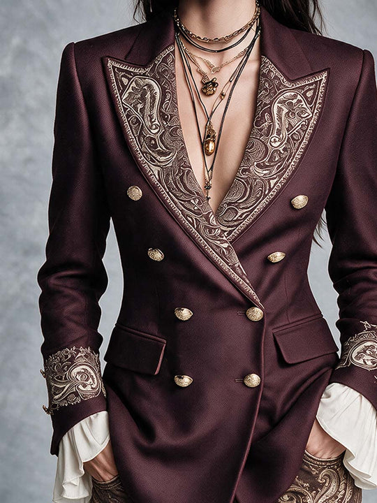 Bohemian-style Paisley Blazer