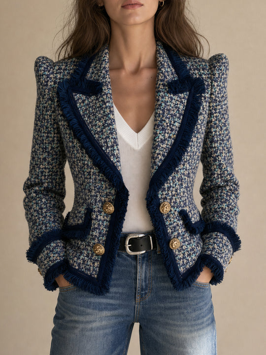 Midnight Nomad Fringe Blazer