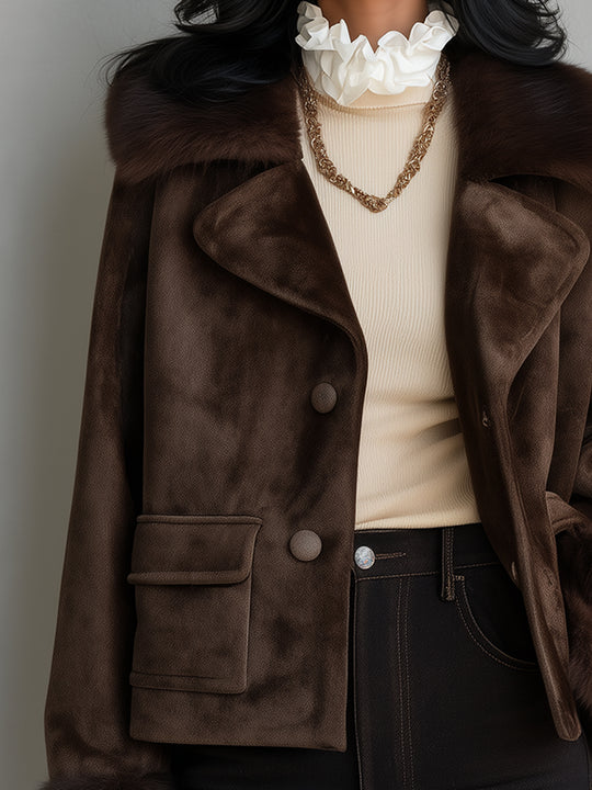 Bohemian Heritage Faux-Suede Coat