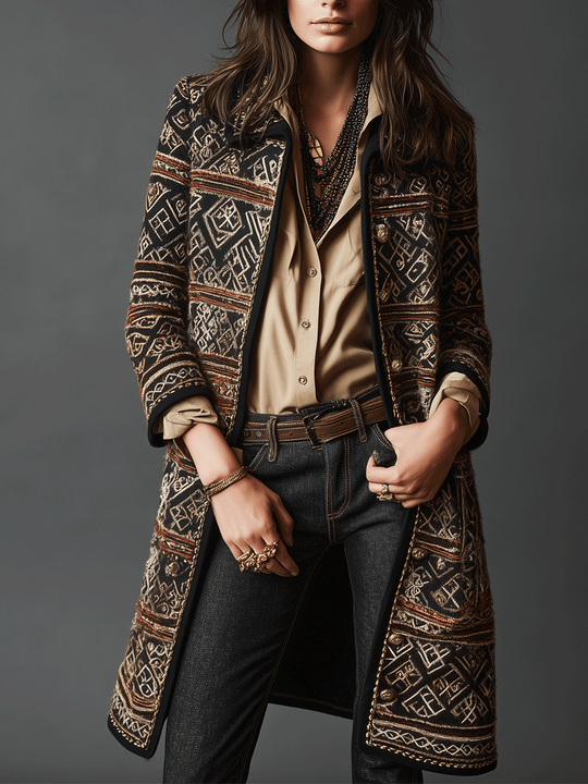 Retro Tribal Patterns And Exquisitely Elegant Coats