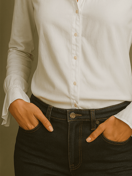 Vintage Boho Heritage Linen Button Shirt