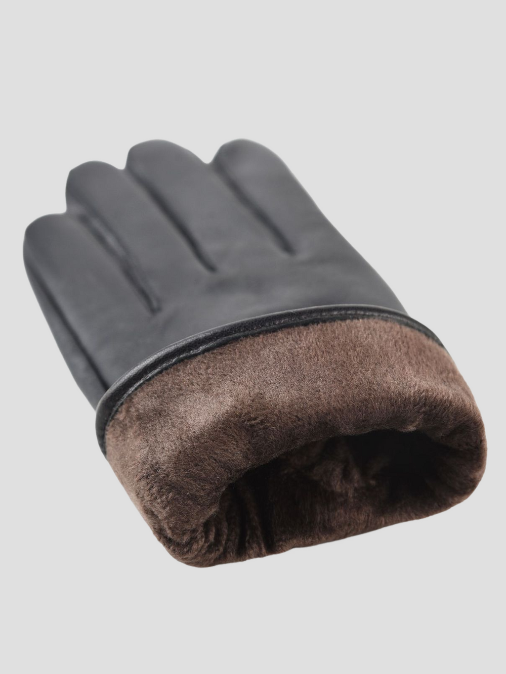 Elegant Bow Fleece-lined Thick Touchscreen Sheepskin Gloves