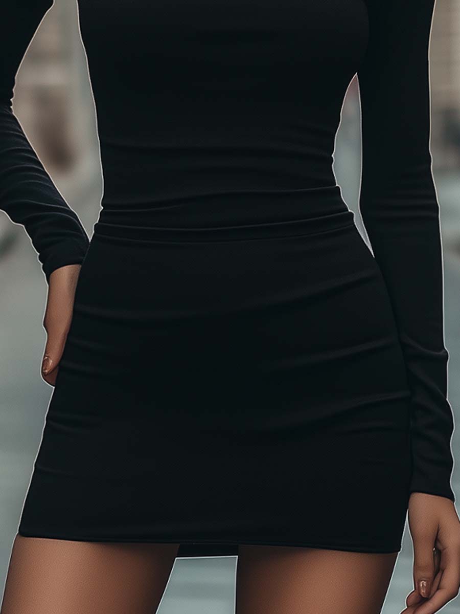 Chic Off The Shoulder Cut Out Bodycon Mini Dress