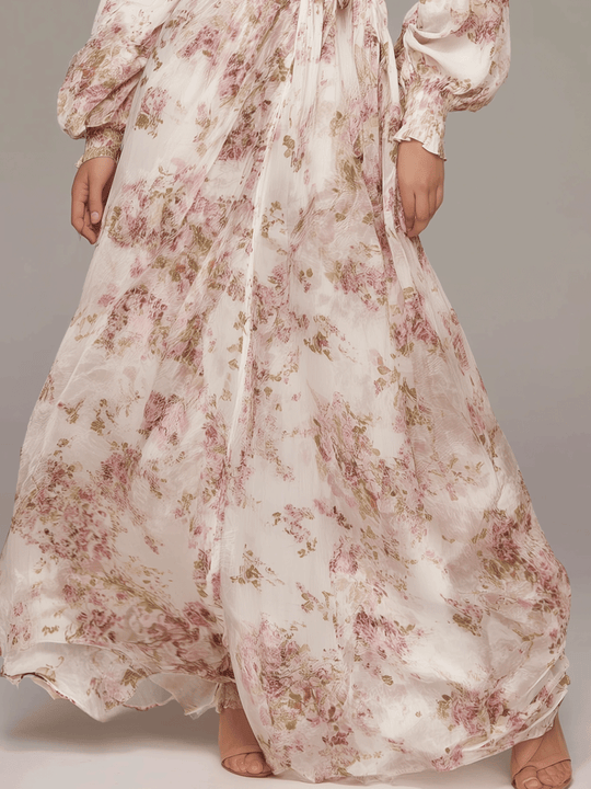 Elegant And Romantic Bohemian Floral Maxi Dress