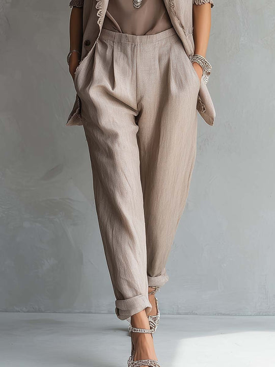 Vintage Cotton Linen Pants