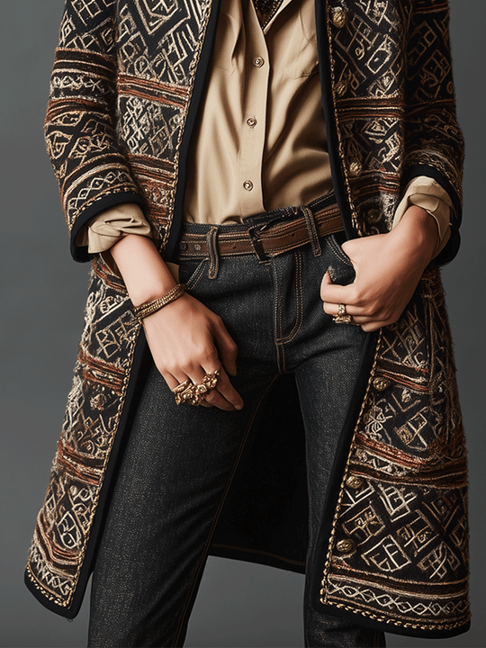 Retro Tribal Patterns And Exquisitely Elegant Coats