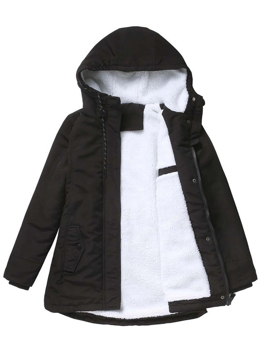 Women's Vintage Sherpa Windproof Parker Coat