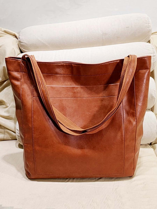 Vintage Waxed Leather Bag