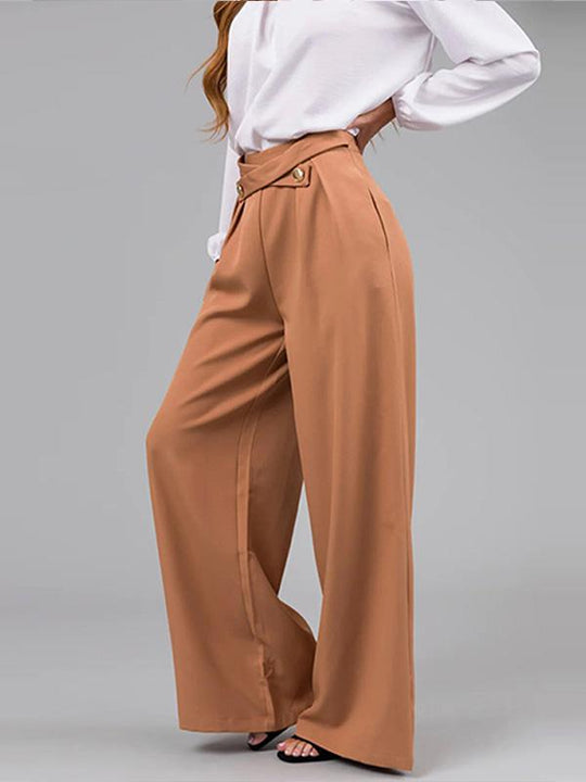 Casual Fashionable Loose Straight Pants 71139444