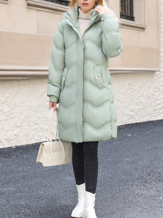 Fashionable and Elegant Waist-length Down Jacket