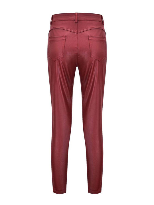 Women's Casual Leather Pants