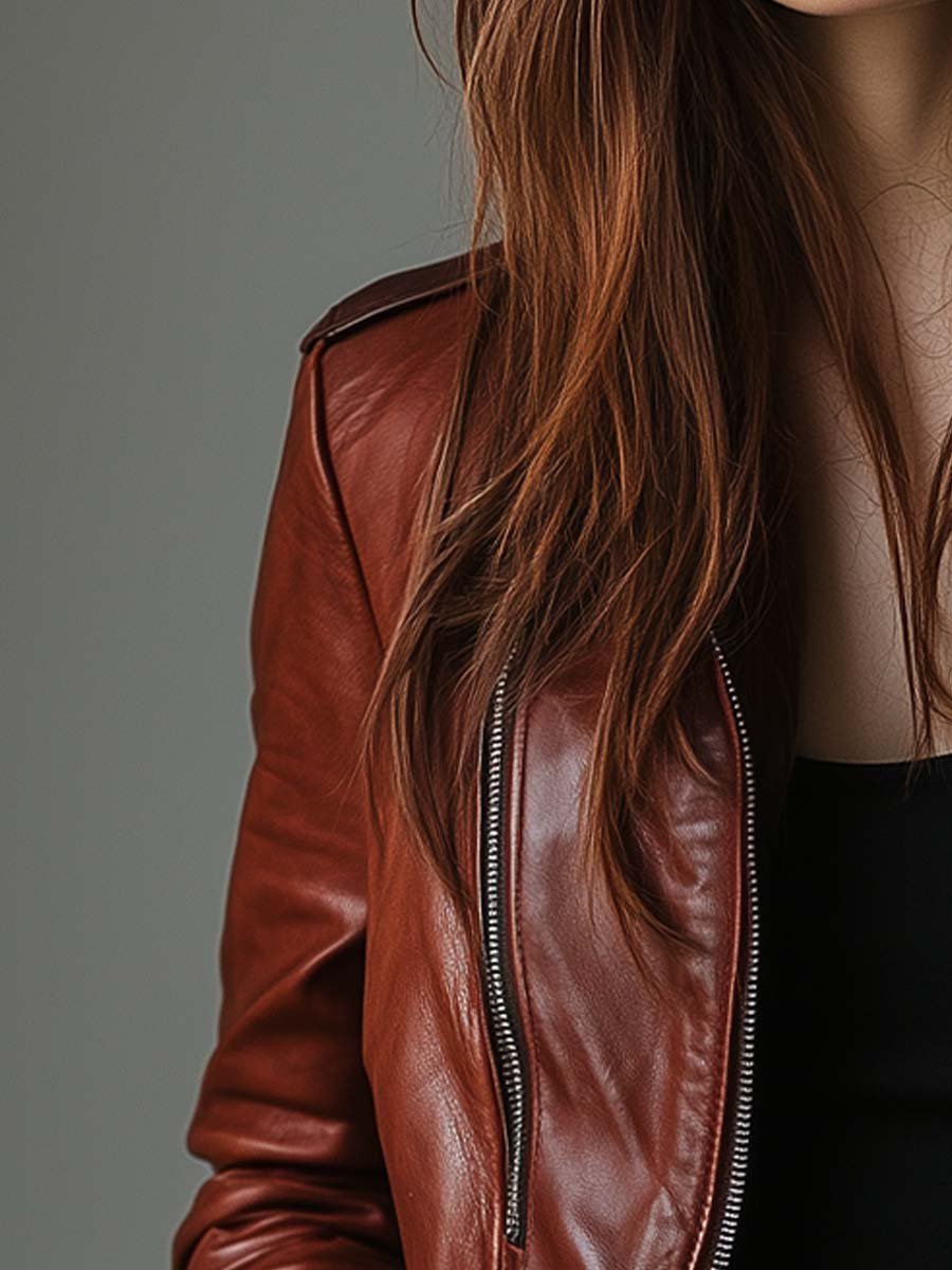 Women's Vintage Biker Jacket