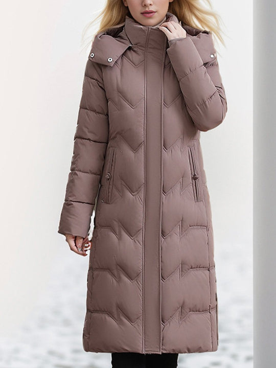 Women's Long Over-the-knee Thickened Cotton Coat