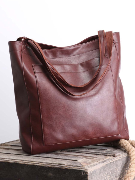 Vintage Waxed Leather Bag