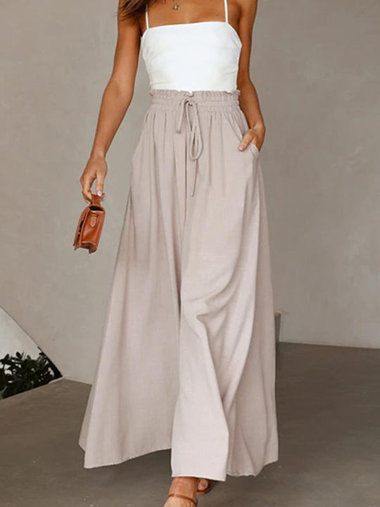 Casual Fashionable Wide Leg Trousers