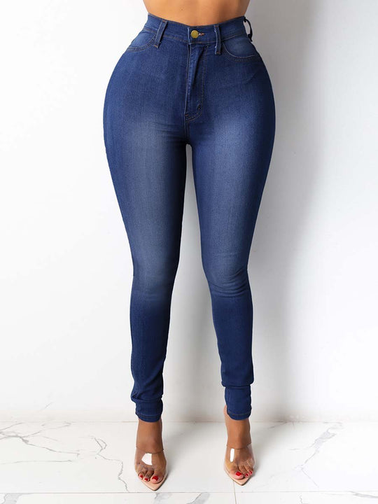 Women's Vintage High Waist Stretch Jeans