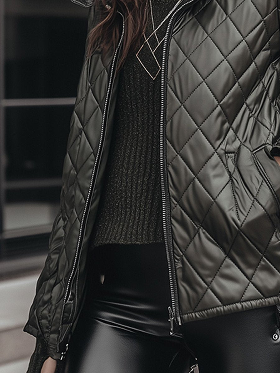 Modern and Stylish Quilted Warm Jacket