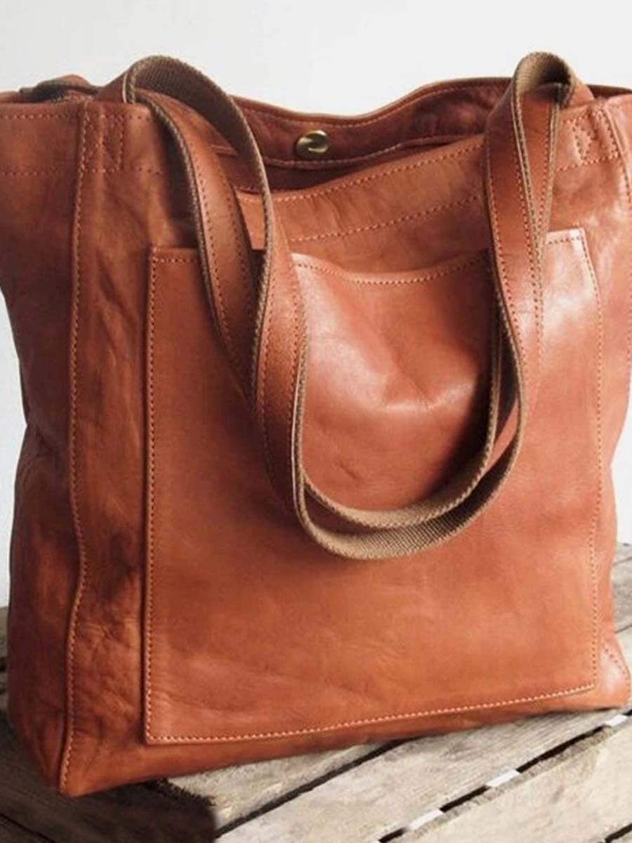 Vintage Waxed Leather Bag