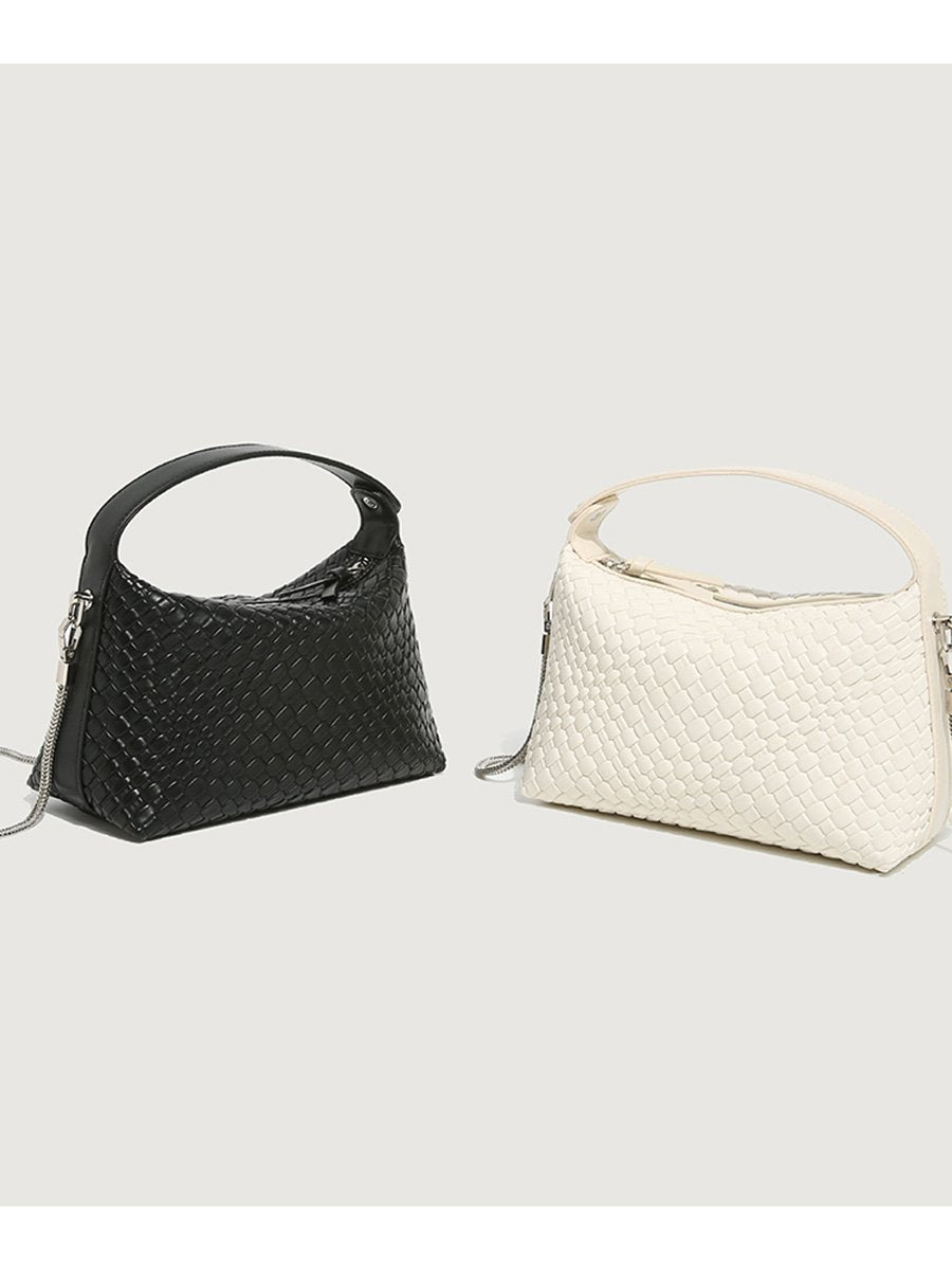 French Woven Versatile Casual Handbag