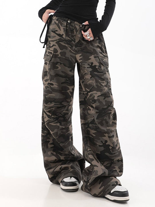 American Retro Camouflage Overalls