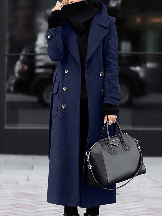 Women's Casual Slim Woolen Coat