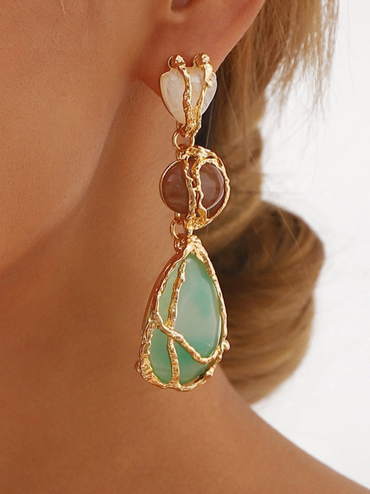 Light Luxury High-grade Water Drop Geometric Earrings