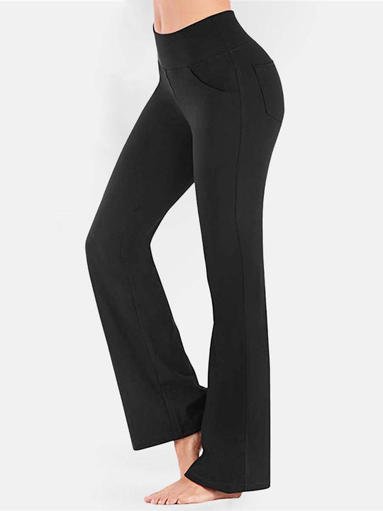 Women's High Waist Flared Leggings