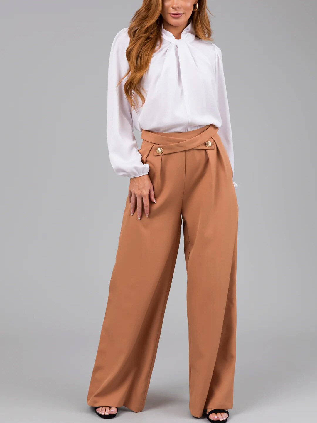 Casual Fashionable Loose Straight Pants 71139444