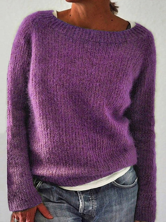 Solid Color Basic Sweater