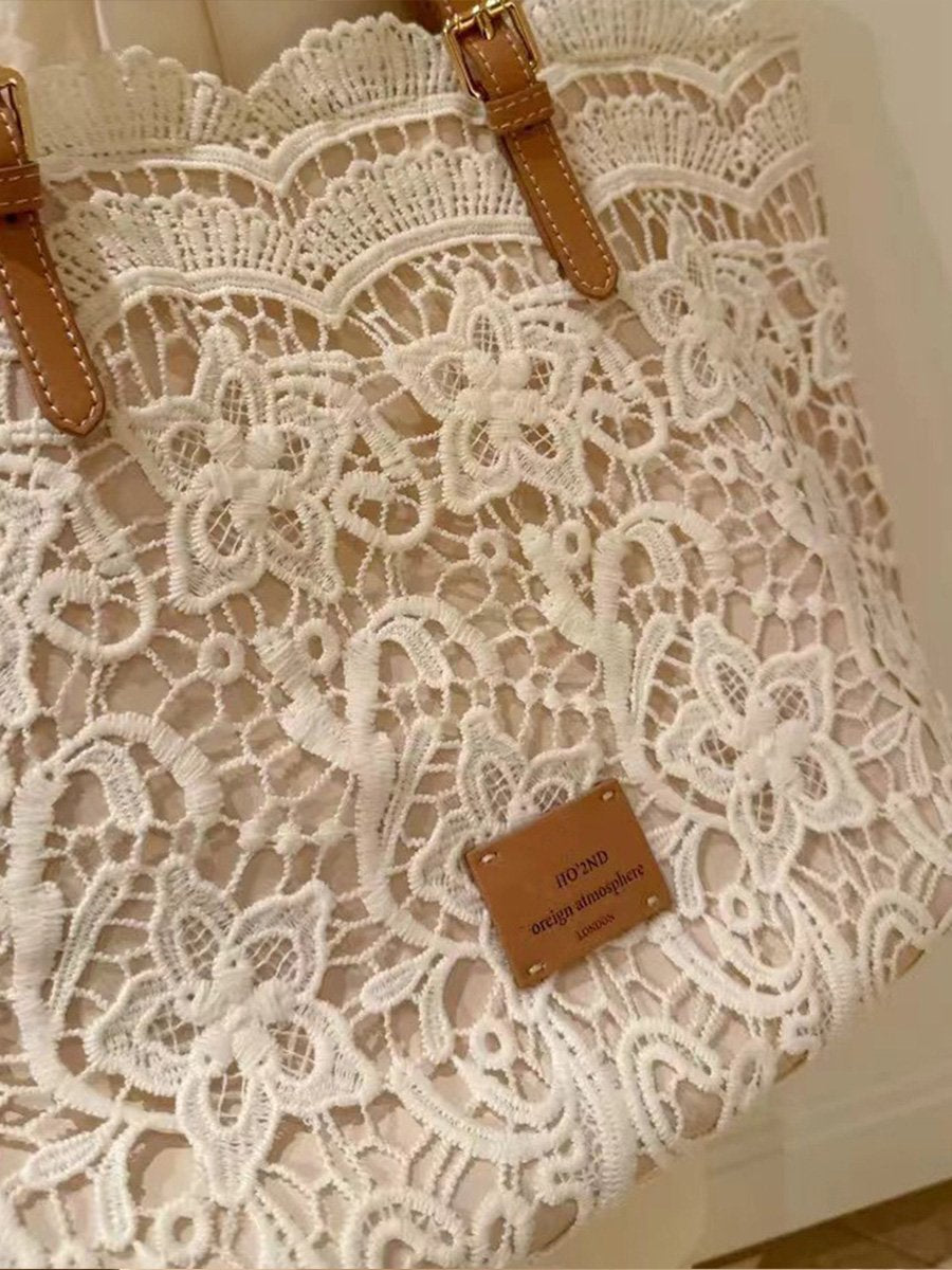 Lace Large French Shoulder Bag