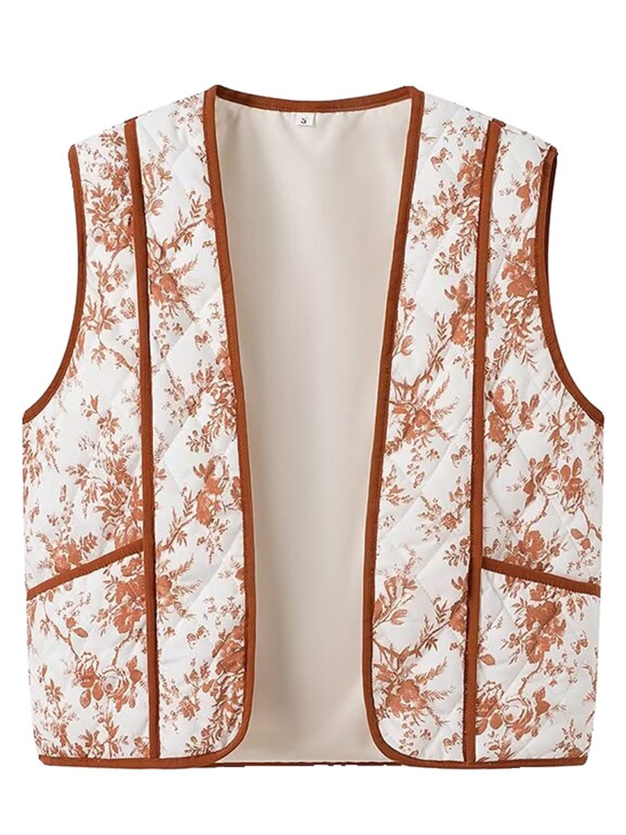 Casual Pure Cotton Versatile Daily Printed Vest