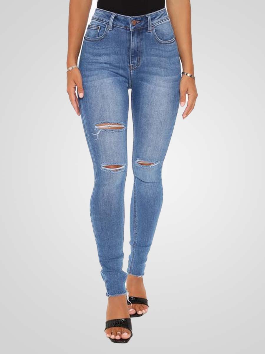 Women's Stretch Ripped Jeans