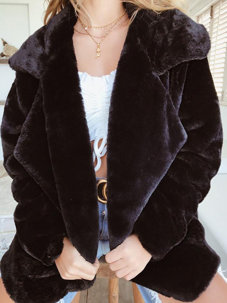 Plush Soft Warm Faux Fur Jacket