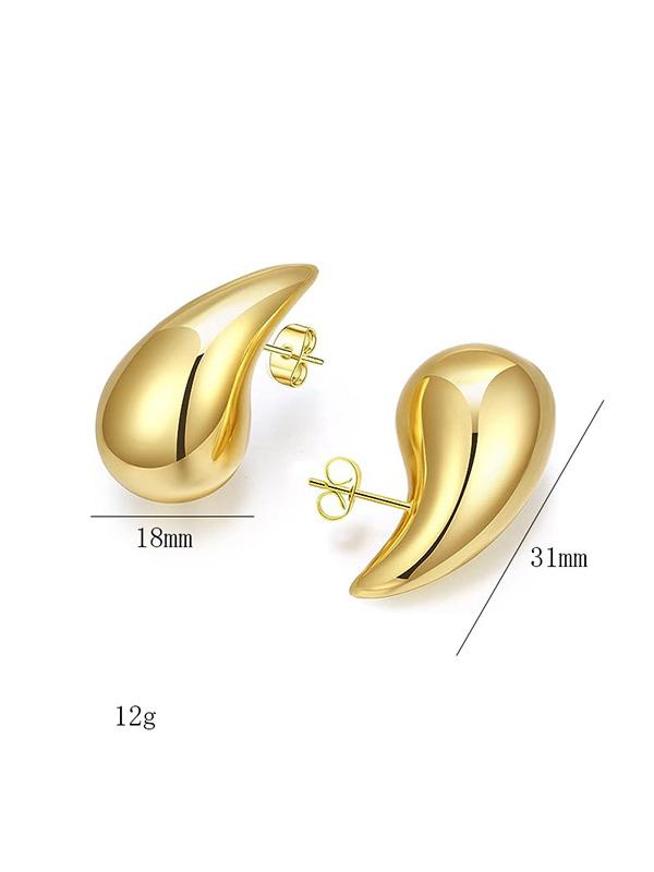 Teardrop Gold Earrings