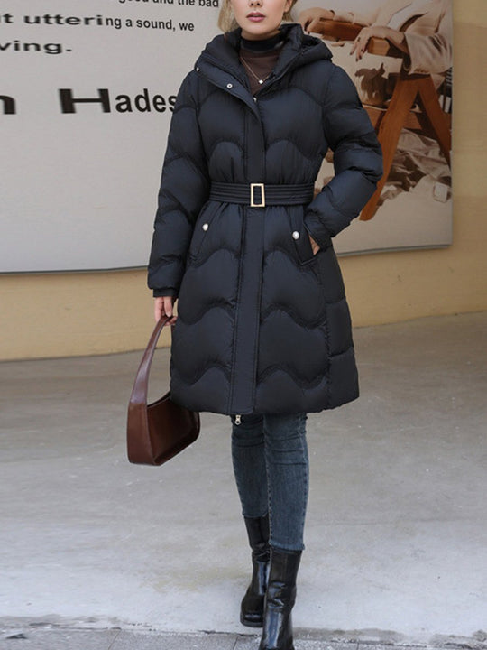 Fashionable and Elegant Waist-length Down Jacket