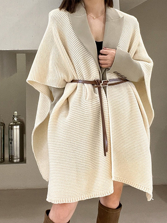 Autumn and Winter Knitted Shawl Outer Wear Warm Cashmere Scarf Cloak