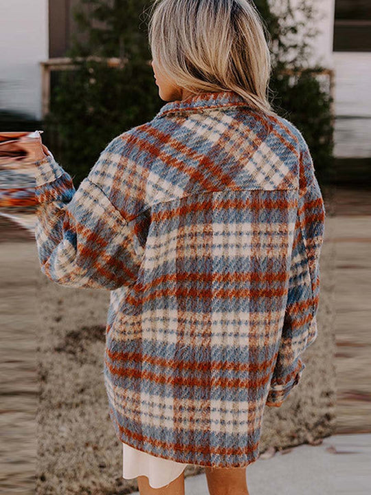 Women's Vintage Plaid Jacket