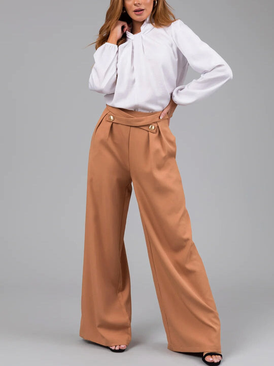 Casual Fashionable Loose Straight Pants 71139444