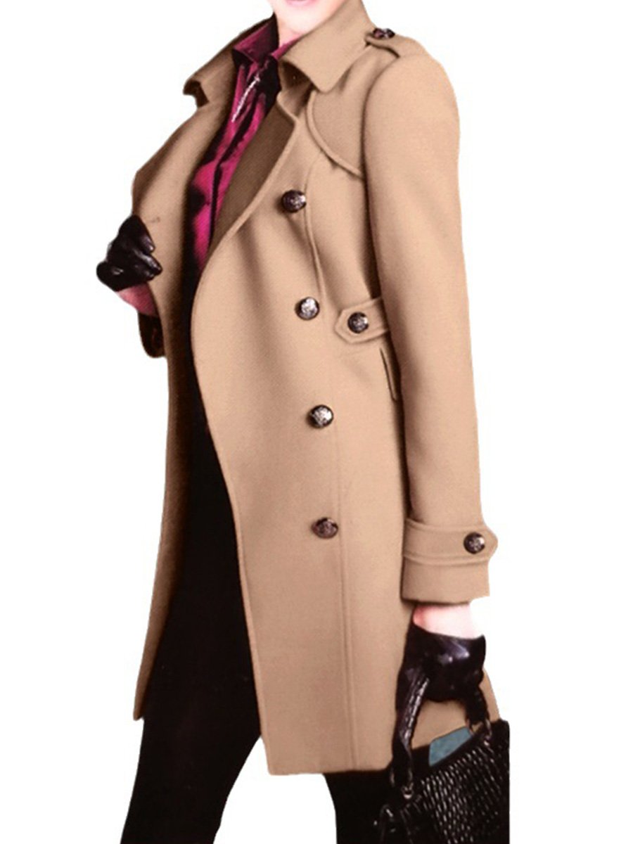 Fashionable and Versatile Thick Woolen Coat