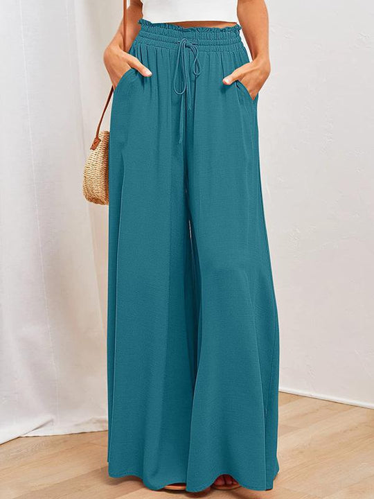 Casual Fashionable Wide Leg Trousers