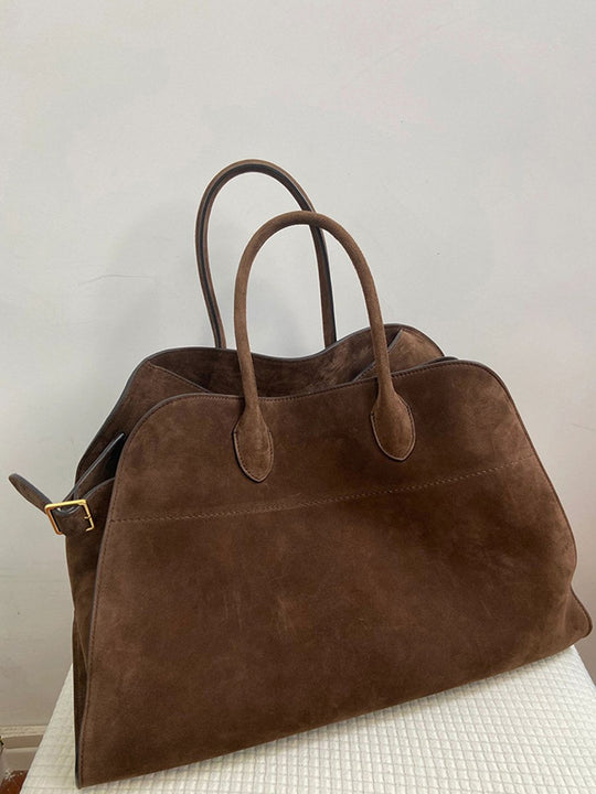 Vintage Suede Large Capacity Commuter Handbag