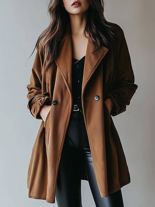 Timeless Vintage Lapel Classic Overcoat