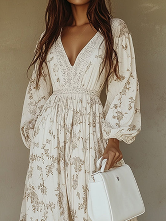 Timeless Boho Lace Maxi Dress for Effortless Elegance