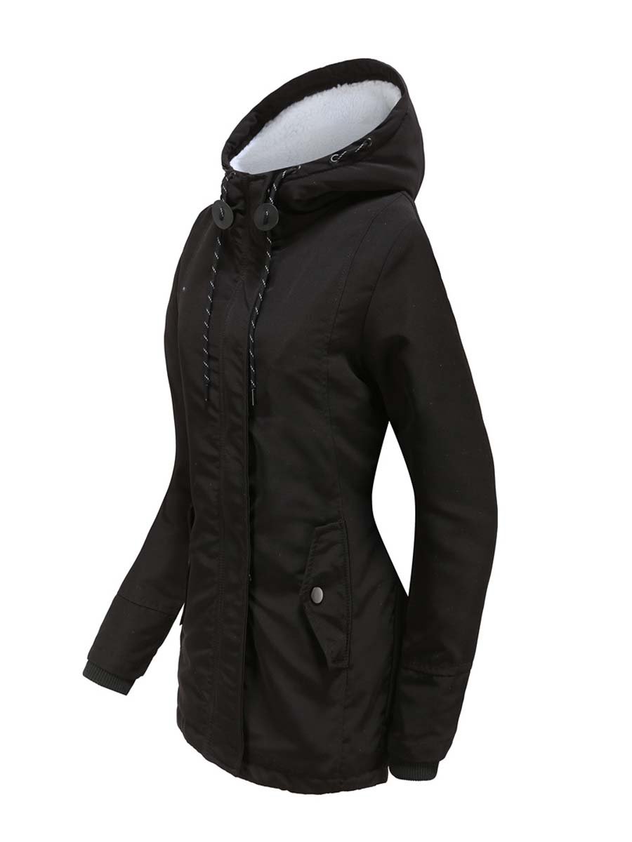 Women's Vintage Sherpa Windproof Parker Coat